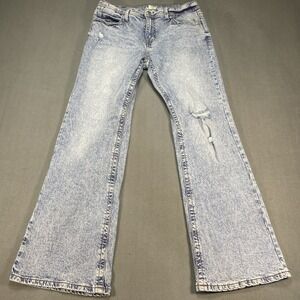Roxy Jeans Womens Size 11 Light Wash Bootcut Flare Stretch Denim Blue 32x31
